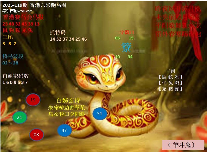 香港六合跑马图119期